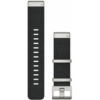 Garmin QuickFit 22 Uhrenarmband Jacquard Webart Nylonband schwarz