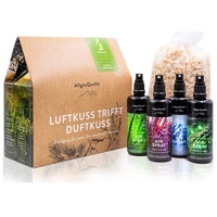 AllgäuQuelle AllgäuQuelle® Bio Raumspray-Set, 100% Bio-Duftölen. inkl. Bio-Zirben-Säckchen Raumduft
