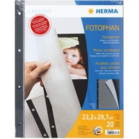 Herma Fotokarton schwarz 20 Blatt