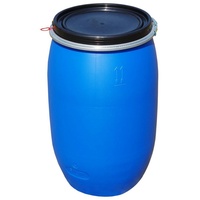 Markenprodukt KS24 Spundfass Deckelfass 120 Liter Rund Blau