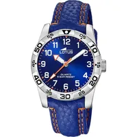 Lotus 18665/2 Gehäusebreite 0 mm Ledergehäuse Blau Lederband Silber