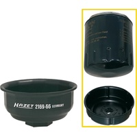 HAZET Ölfilter-Schlüssel 2169-66 Vierkant hohl 12,5 mm (1/2 Zoll)