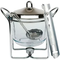 APS Servierschale mit Stövchen 'FEUERZANGENBOWLE' - Edelstahl, Glas, Traditionell,