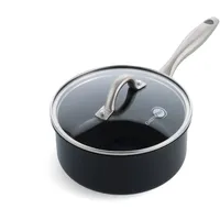 GreenPan Lima Midnight Hartanodisierte gesunde keramische Antihaft- Stielkasserolle mit