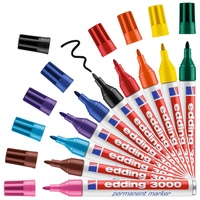 Edding 3000 Permanentmarker farbsortiert 1,5 - 3,0 mm