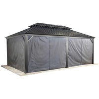 Sojag Vorhänge Pavillon Messina 12x20 dunkelgrau