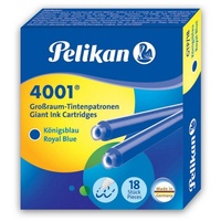 Pelikan 4001® Tintenpatronen für Füller königsblau 18 St.