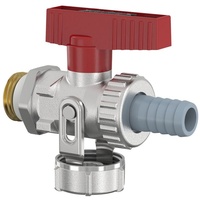 Simplex KFE-Kugelhahn 1/2" Durchgang mit Schlauchverschraubung