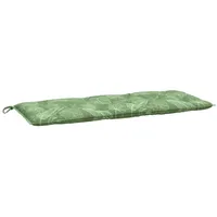 VidaXL Gartenbank-Auflage Blattmuster 120x50x7 cm Stoff