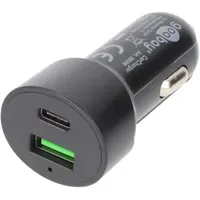 Goobay Dual-USB Auto-Schnellladegerät 48W 12,0 - 24,0 V Schwarz