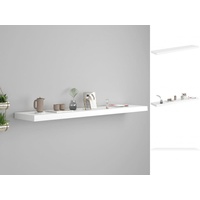 VidaXL Schweberegal Weiß 120x23,5x3,8 cm MDF