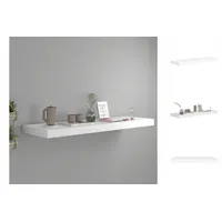 VidaXL Schwebendes Wandregal Weiß 80x23,5x3,8 cm MDF