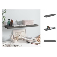 VidaXL Schweberegal Hochglanz-Grau 80x23,5x3,8 cm MDF