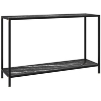 VidaXL Konsolentisch Schwarz 120x35x75 cm Hartglas