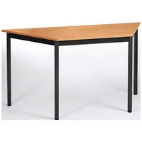 Sodematub Mehrzwecktisch buche, schwarz Trapezform, Vierkantrohr schwarz, 70,0/140,0 x