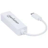 Manhattan USB Typ C auf Gigabit-Ethernet-Netzwerkadapter USB-3.1 (G1) weiß