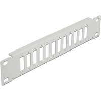 DeLock - Patchpanel (Blindblech) - Rack montierbar - Grau