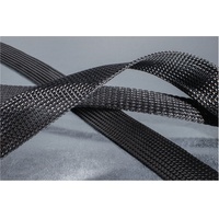 HellermannTyton Polyester-Geflechtschlauch schwarz 10m