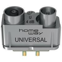 Homeway HW-ET2 SAT/BK/FM Koaxmodul Anschlussdämpf.4dB HAXHSM-G0200-C002