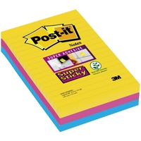 Post-it Super Sticky Haftnotizen extrastark 46453SSA farbsortiert, 3 Blöcke