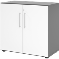 Hammerbacher Aktenschrank V928T2/G/W/BS grafit, weiß 1 Fachboden 80,0 x