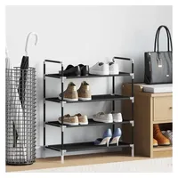 VidaXL Schuhregal 100 x 80 x 57 cm schwarz