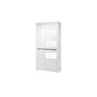 __ Vitrine Carat - Weiß Hochglanz - 4-türig
