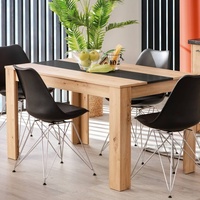 Homestyle4u Esstisch Natur Esszimmertisch Holztisch Küchentisch 135x80 cm -