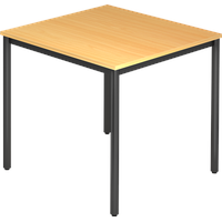Hammerbacher Konferenztisch buche quadratisch, 80,0 x 80,0 x 72,0