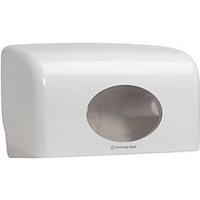 Kimberly-Clark Aquarius, 6992, Toilettenpapierspender für Kleinrollen, Weiß, 1 x