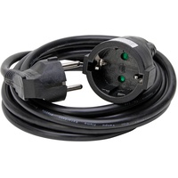 Kopp 143205043 Schutzkontaktverlängerung 3 m, schwarz