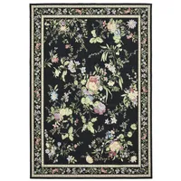 THEKO Flomi Sagrini Webteppich 60 x 90 cm Schwarz