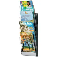 Paperflow Wandprospekthalter Integral silber DIN A4 20 Fächer