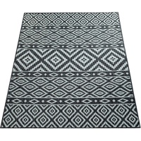 Paco Home Outdoorteppich, Schwarz, Textil, Rechteckig, 160x220 cm, strapazierfähig,