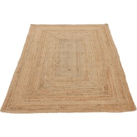 Carpetfine Nele Juteteppich Naturfaser«, rechteckig, 6 mm Höhe, geflochtener