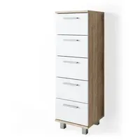 Vicco Badschrank Ilias, Sonoma Midischrank Bad Schrank Badregal Badezimmer