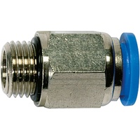 Riegler Gerade Steckverschraubung »Blaue Serie«, G 1/4 a., Schlauch-