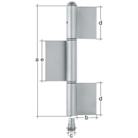 GAH Alberts Konstruktionsband 3-tlg.z.Anschweißen STA rohRundkopf 240/50/16/70mm GAH