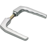 HOPPE Türdrückerpaar Frankfurt 117L Alu.F1 o.Rosetten VK 8mm