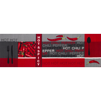 Andiamo Hot Pepper aus 100% Polyamid Küchenläufer im Chilli