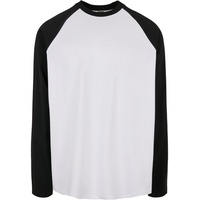 URBAN CLASSICS Organic Oversized Raglan Sweatshirt White / Black