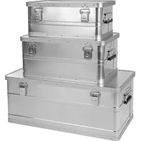 Onvaya Alubox 3er Set stapelbar  silber