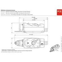 PCE 54015040 CEE Motorschutzstecker 16A 5polig 400V 1St.