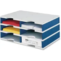 Styro Sortierstation Styrodoc grau/blau mit 6 Fächern