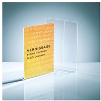 Sigel Tischaufsteller TA220 transparent, 21x30x8.5 cm