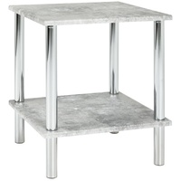Haku-Möbel HAKU Möbel Beistelltisch Betonoptik 39,0 x 39,0 x