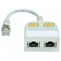 Telegärtner Modular-T-Adapter 1x10/100BT,1xISDN/g. 100023153