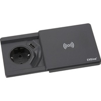 EVOline Square80 mit Qi-Ladefunktion ohne Datenanschluss schwarz