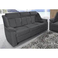 Sit&more 3-Sitzer SIT & MORE "Basel", grau (dunkelgrau), B:190cm