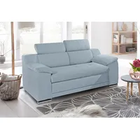 Sit&more 2-Sitzer »Andiamo«, inklusive Kopfteilverstellung blau